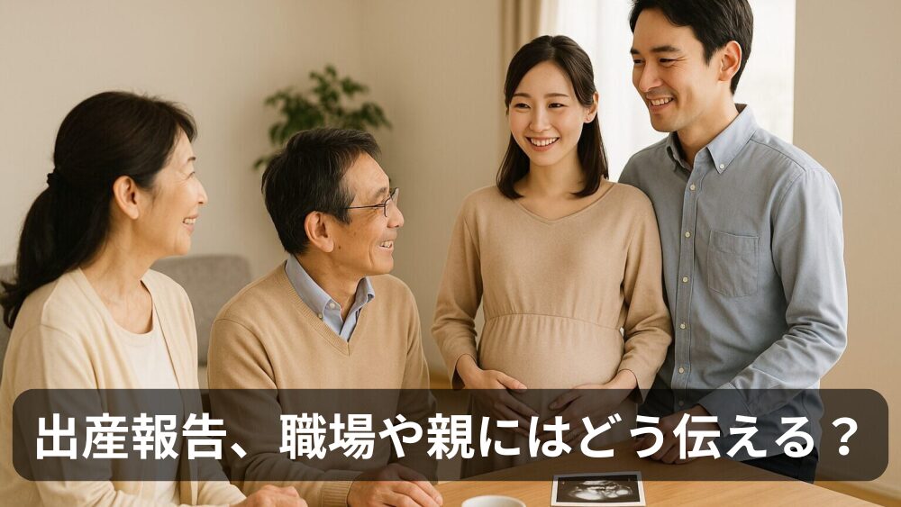 出産報告のタイミング、職場や親にはどう伝えた？僕の実体験