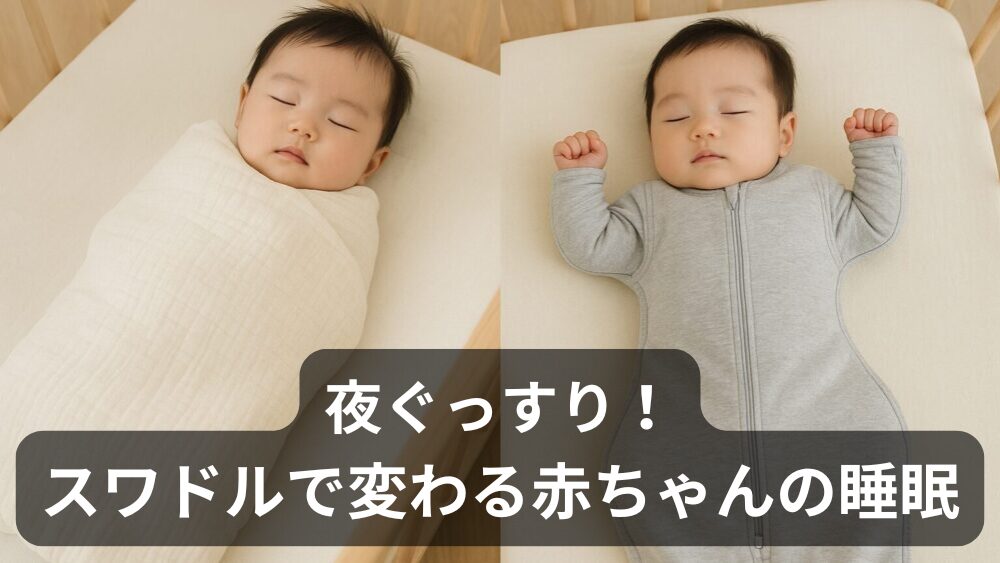 夜ぐっすり寝てくれる！？スワドル（おくるみ）の効果・注意点と我が家の使い方まとめ