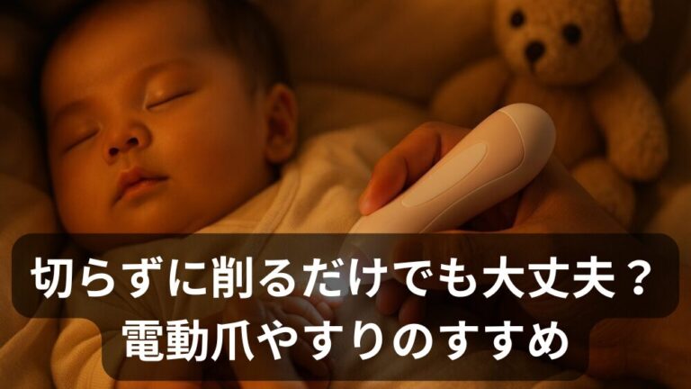 赤ちゃんの爪「切らずに削るだけ」でもOK？安全にケアできるおすすめ電動爪やすり3選とやり方のコツ