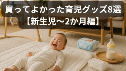 【買ってよかった育児グッズ8選】新生児〜2か月で本当に役立った神アイテム
